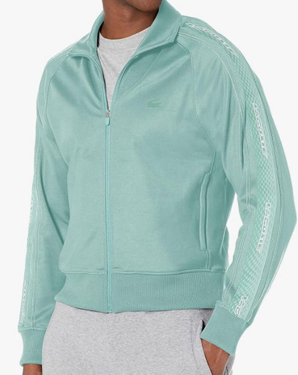 Lacoste Men's Long Sleeve Regular Fit Full-Zip Top Florida Blue XL
